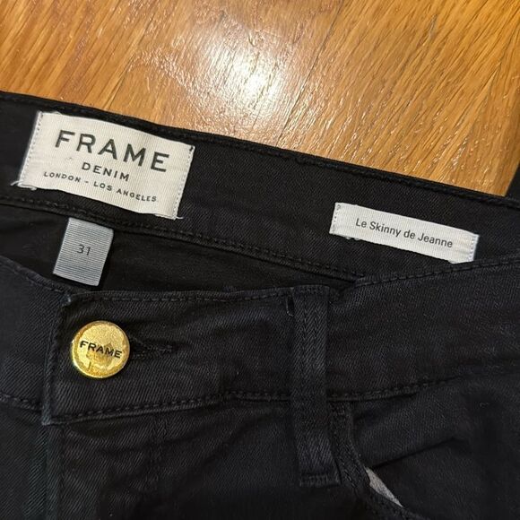 FRAME Women's Black Skinny Jeans - 31 - Great Condition - Picture 5 of 15